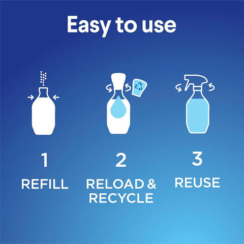 Clorox Bleach-Free Bathroom Foamer Refill Pods, Household Essentials, Rain Clean, 3 Spray Refills