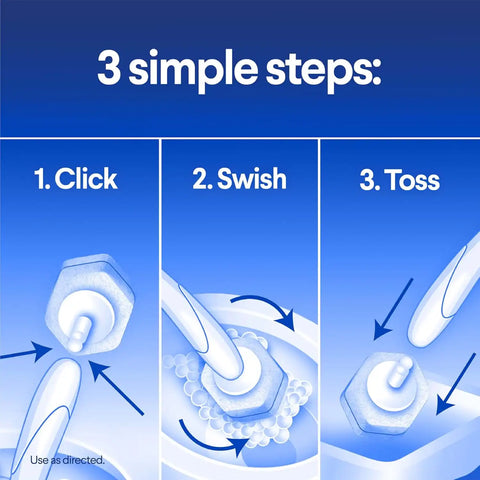 CLOROX Scentiva ToiletWand Toilet Cleaner Refills, Toilet brush, Coconut and Waterlily, 10 Count